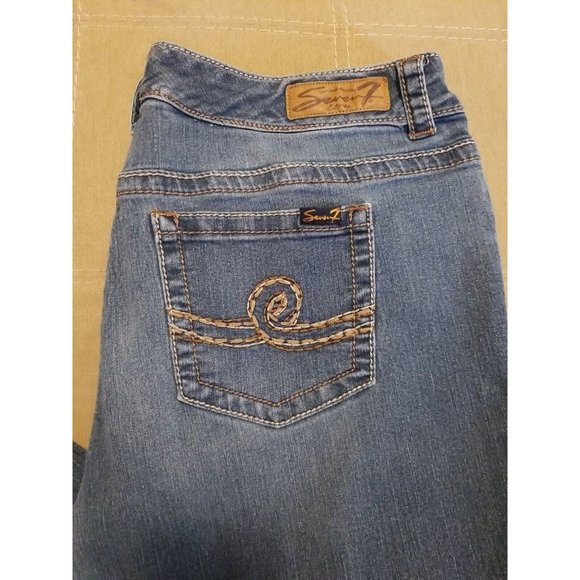 Seven 7 for all mankind Slim Boot JEANS Size 20 - Picture 2 of 5